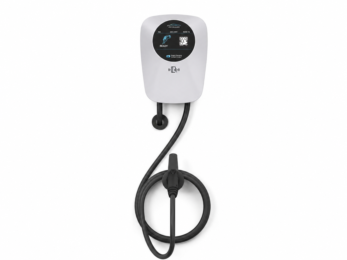 JIRI X2 silver 7 kW wall-mounted EV charger